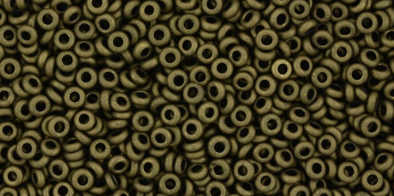 Toho Demi Round 11/0 Seed Bead, Matte-Color Dark Copper, TN-11-702